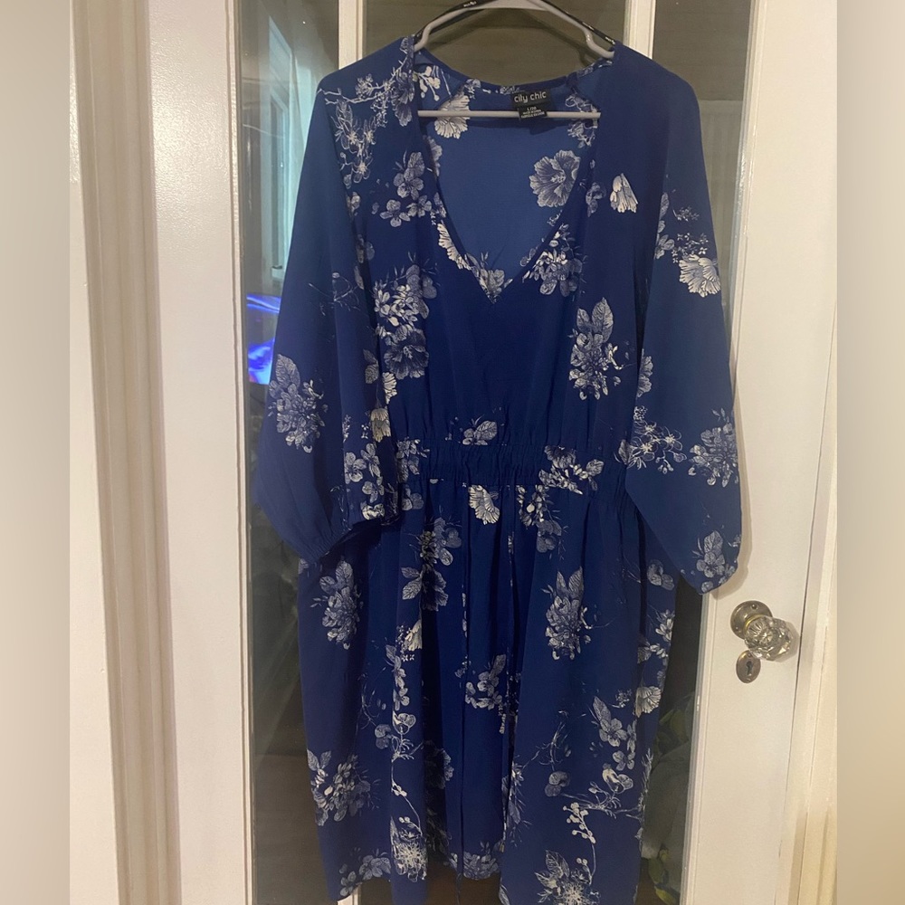 Plus Size, Spring / Navy Dress